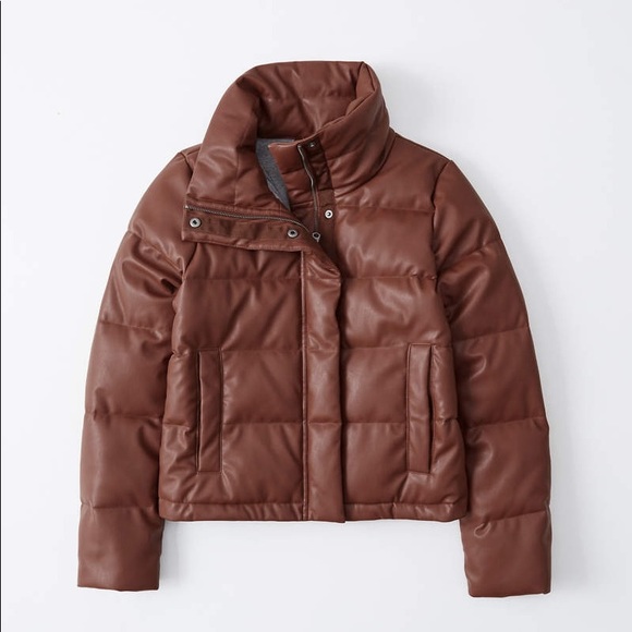 Fitch Faux Leather Puffer Jacket | Poshmark